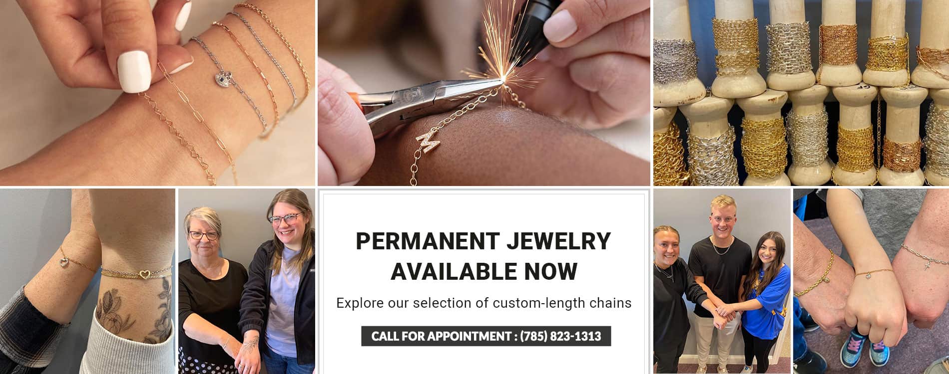 Permanent Jewelry at Showcase Jewelers
